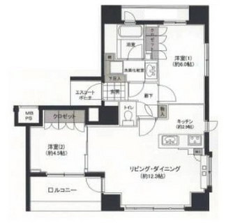 東京都中央区湊３丁目 賃貸マンション 2LDK